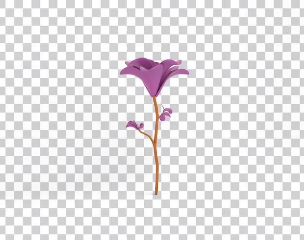 Free PSD cartoon flower