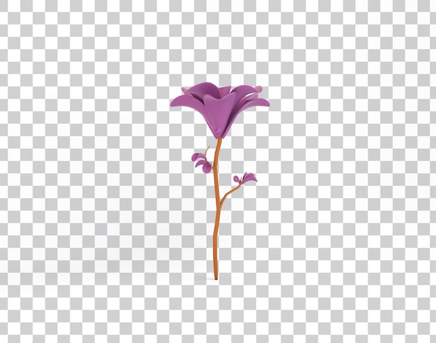 Free PSD cartoon flower