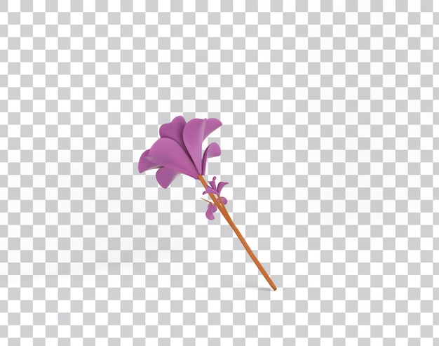 Free PSD cartoon flower