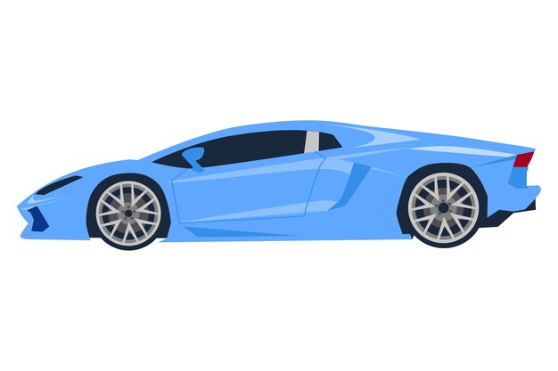 Cartoon modern car illustration