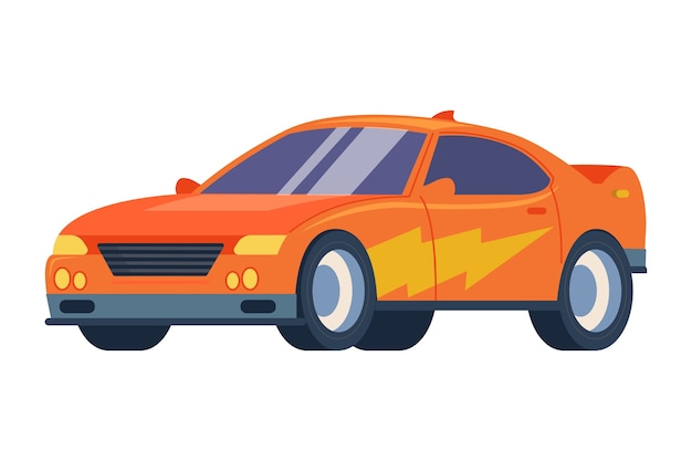 Cartoon modern car illustration