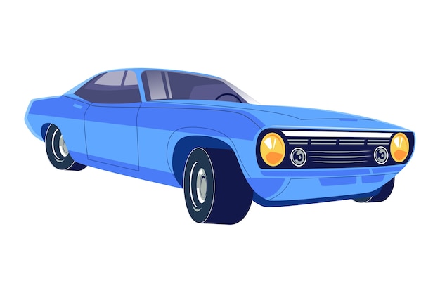 Cartoon modern car illustration