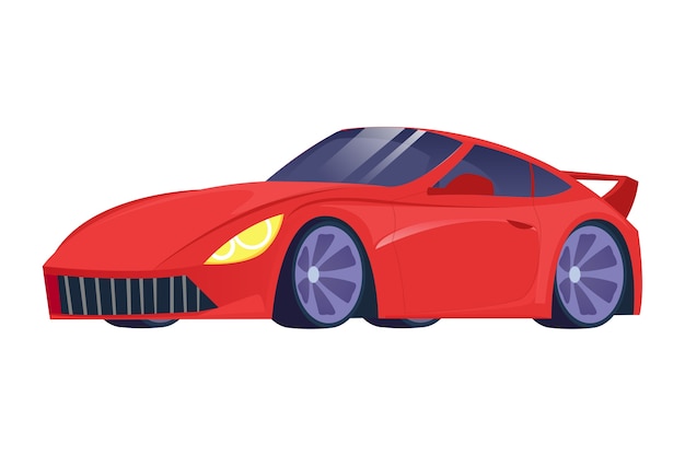 Free PSD cartoon modern car illustration