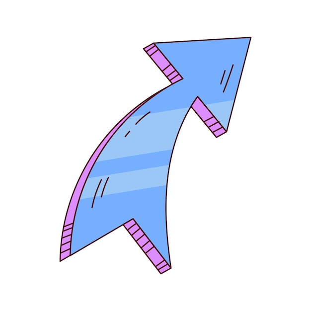 Cartoon style arrow design