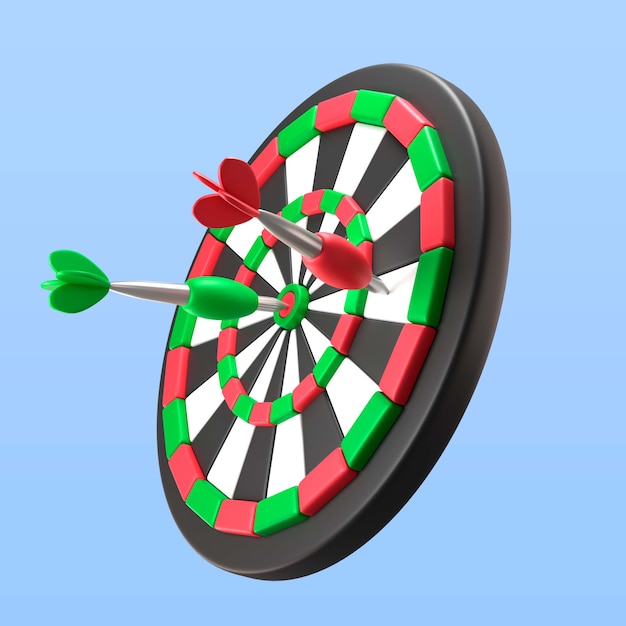 Casino darts icon render