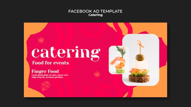 Free PSD catering template design