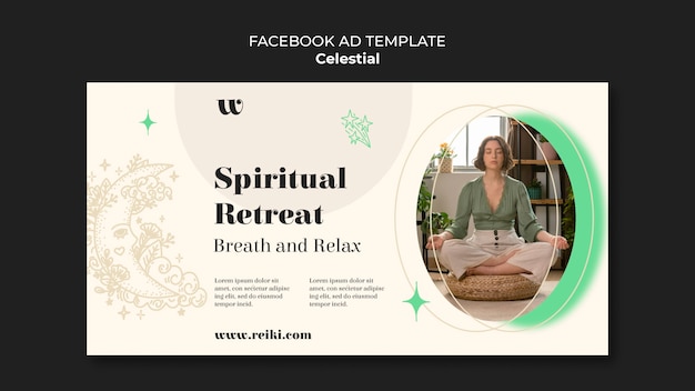 Free PSD celestial style template design