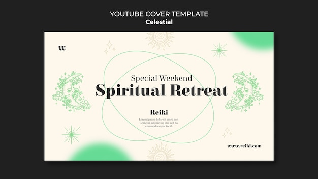 Free PSD celestial style template design