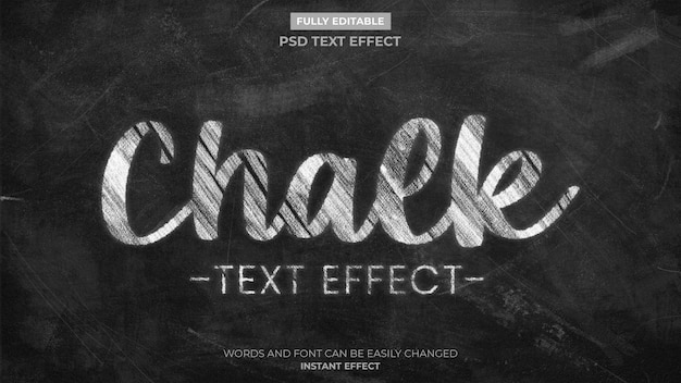 Chalk text Effect