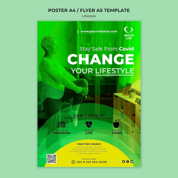 Change your lifestyle print template