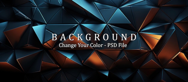 chaotic polygonal shape Futuristic background design