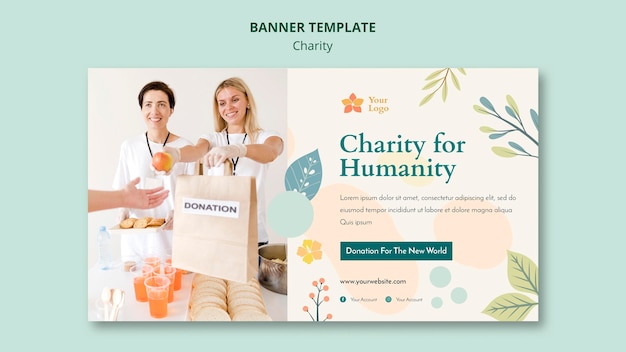 Free PSD charity banner template