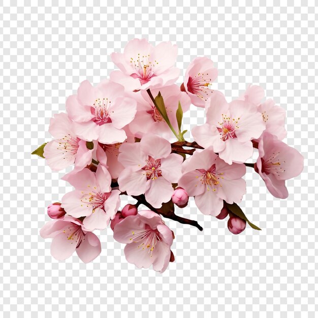 Cherry Blossom flower png isolated on transparent background