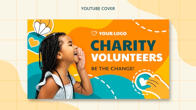 Children charity event youtube cover template