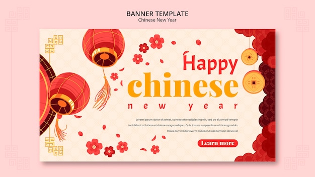 Chinese new year template design