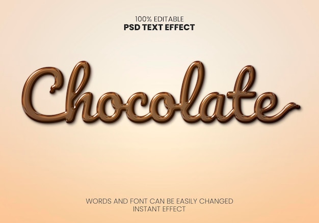 Chocolate Text Effect