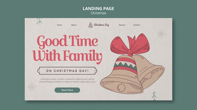 Christmas celebration landing page