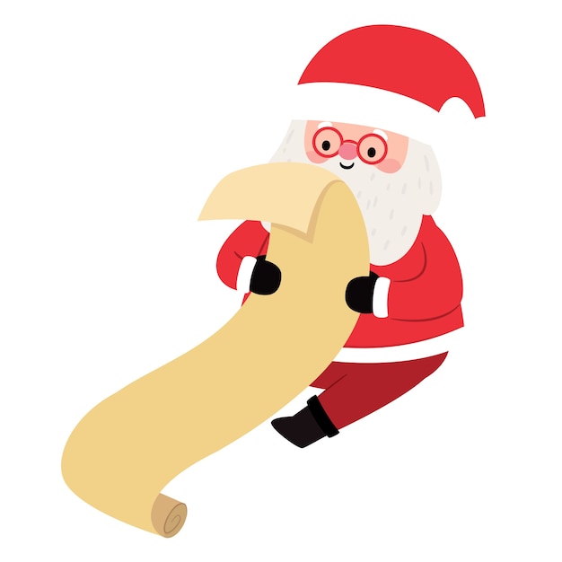 Free PSD christmas santa illustration