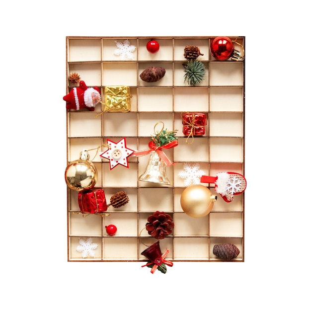 Free PSD christmas shelves isolated