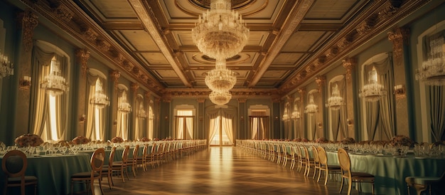 Free PSD classic ballroom for award ceremony generative ai