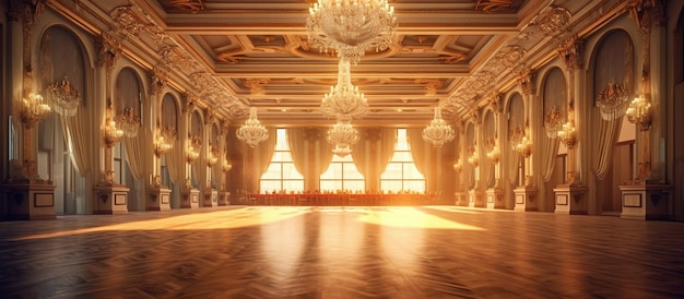 Classic Ballroom for Award Ceremony Generative AI