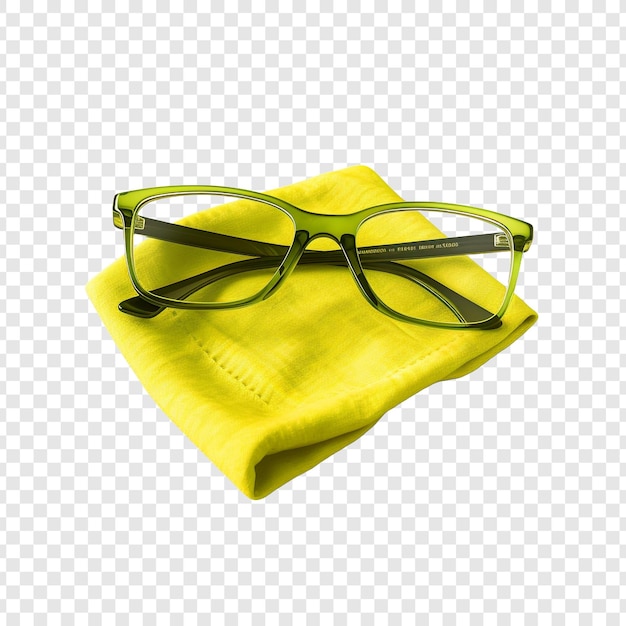 Free PSD cleaning cloth for eyewear isolated on transparent background