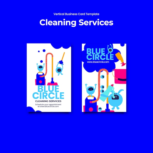 Free PSD cleaning services template design