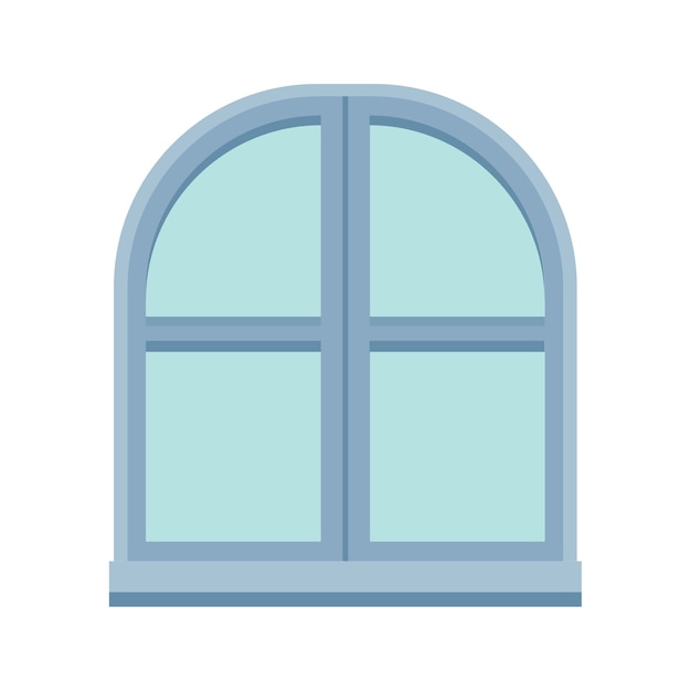 Free PSD clear house window illustration