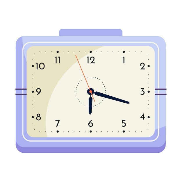 Free PSD clock illustration isolated