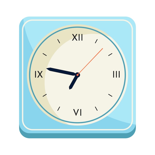 Free PSD clock illustration isolated