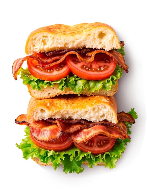 Free PSD close up on appetizing italian sandwich