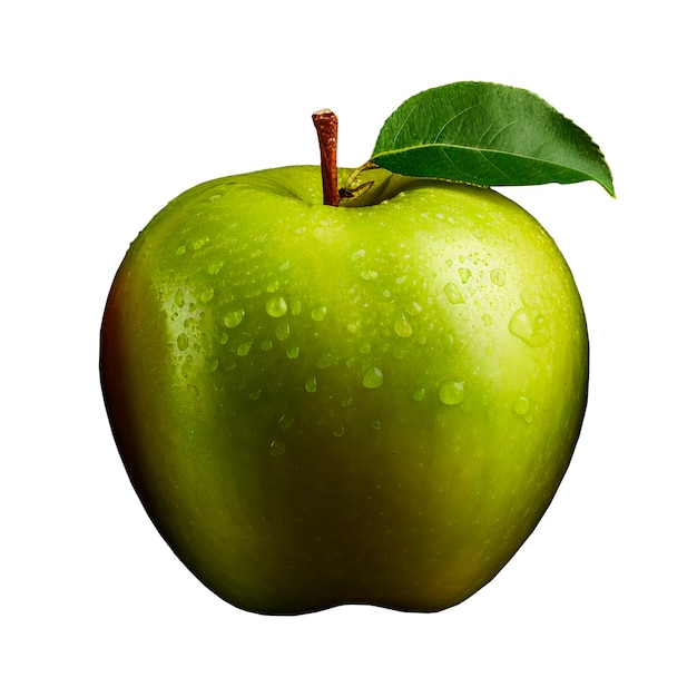 Free PSD close up apples isolated