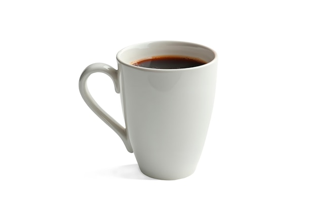 Free PSD close up on coffee mug isolated