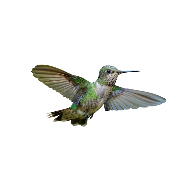 Free PSD close up on cute hummingbird