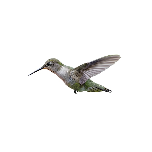 Free PSD close up on cute hummingbird