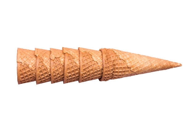 Free PSD close up on delicious ice cream cones