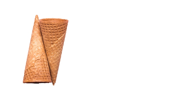 Close up on delicious ice cream cones