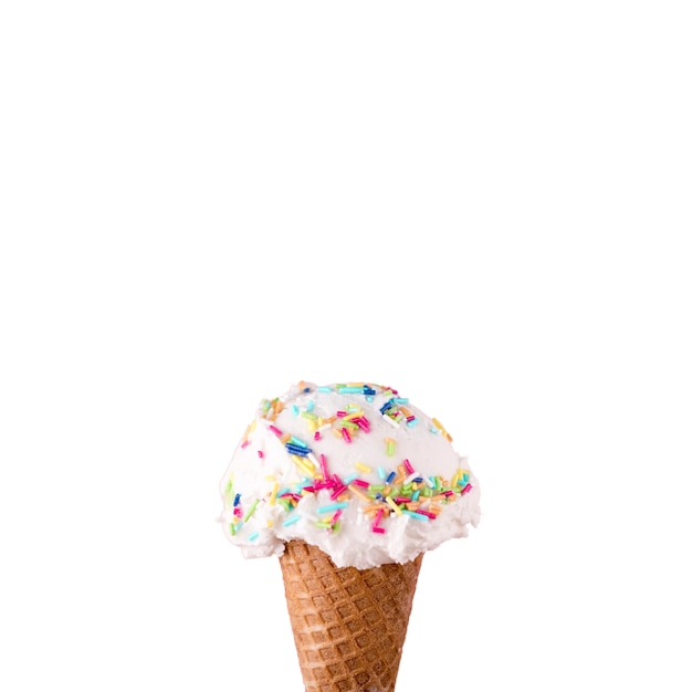 Free PSD close up on delicious ice cream