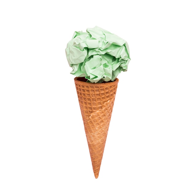 Free PSD close up on delicious ice cream