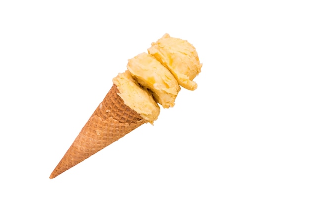 Free PSD close up on delicious ice cream