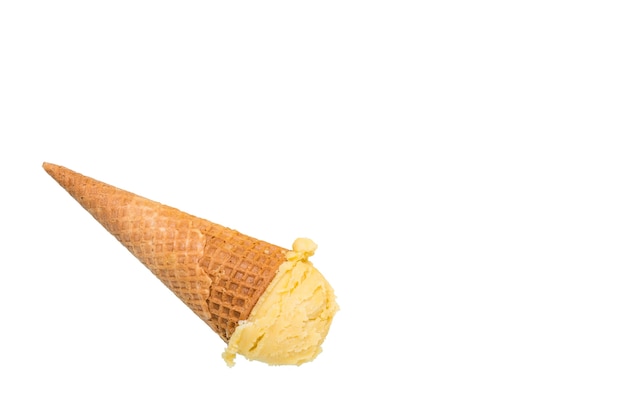 Free PSD close up on delicious ice cream