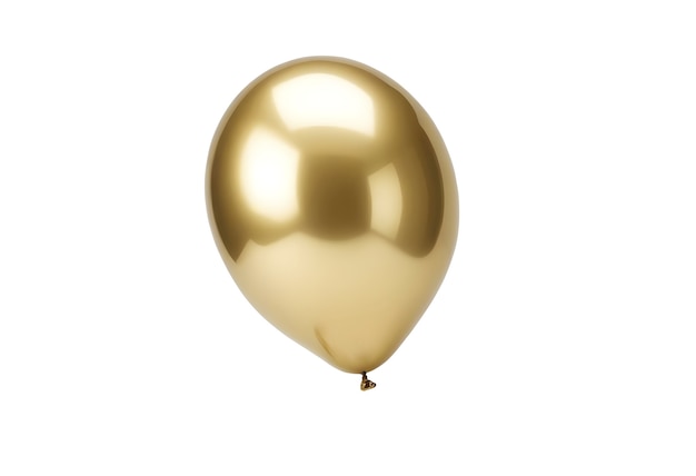 Free PSD close up on golden floating balloon