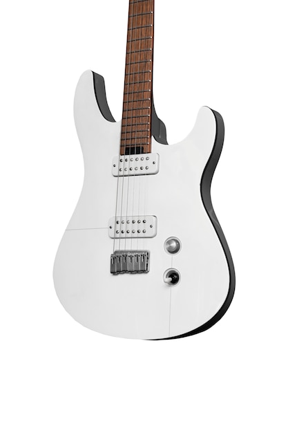 Free PSD close up on guitar isolated