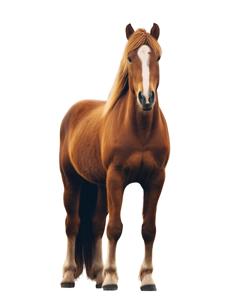 Free PSD close up on horse isolated