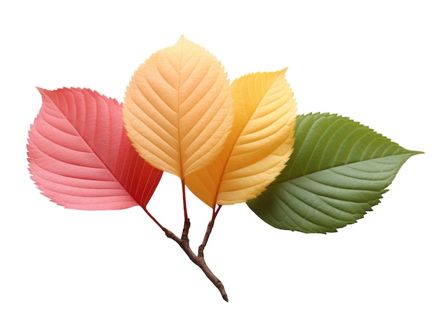 Free PSD close up on leaf isolated