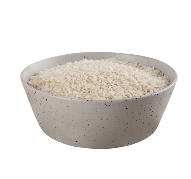 Free PSD close up on rice isolated