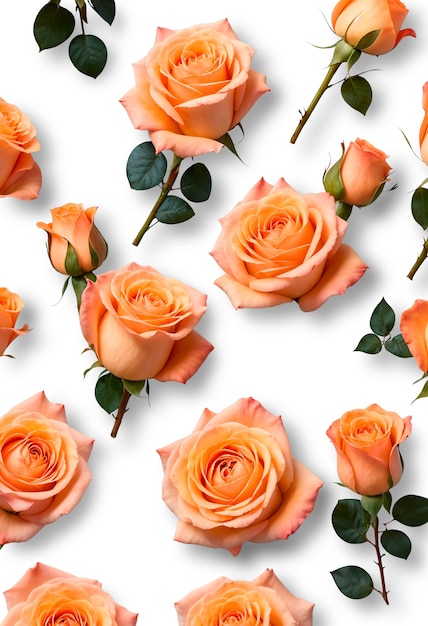 Free PSD close up on rose isolated