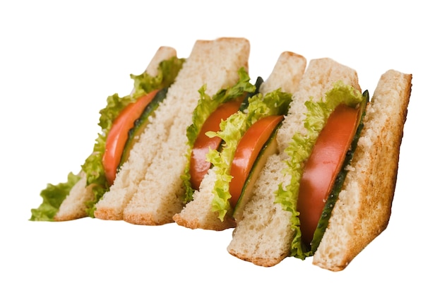 Free PSD close up on sandwich  isolated