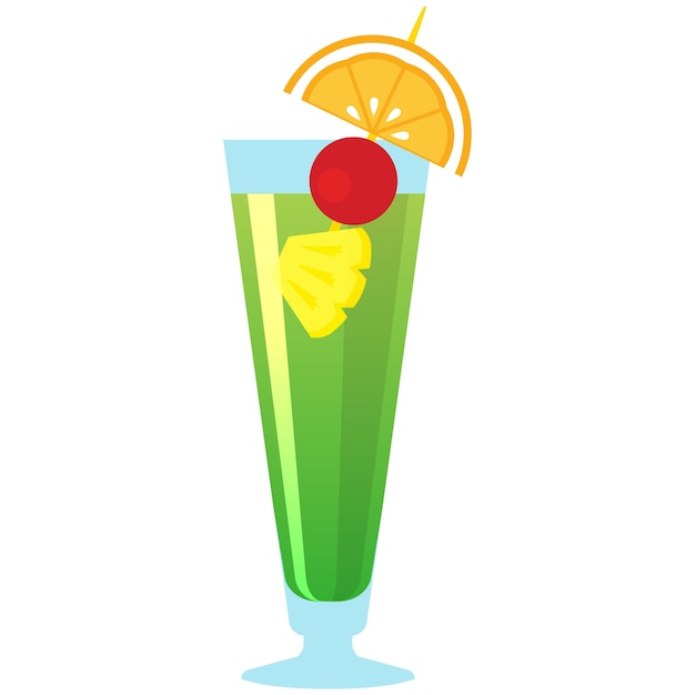 Free PSD cocktail drink illustration