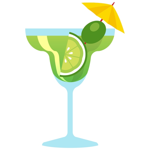 Free PSD cocktail drink illustration